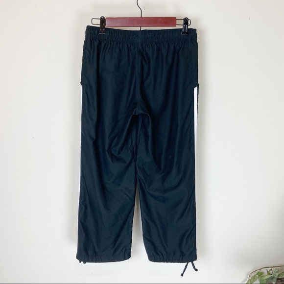 Adidas Elastic Waist Draw String Striped Windpants - Picture 9 of 9